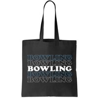 Bowling Gift For Men Husband Or Dad Retro Bowling Text Bag
