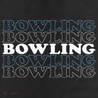 Bowling Gift For Men Husband Or Dad Retro Bowling Text 25L Jumbo Tote