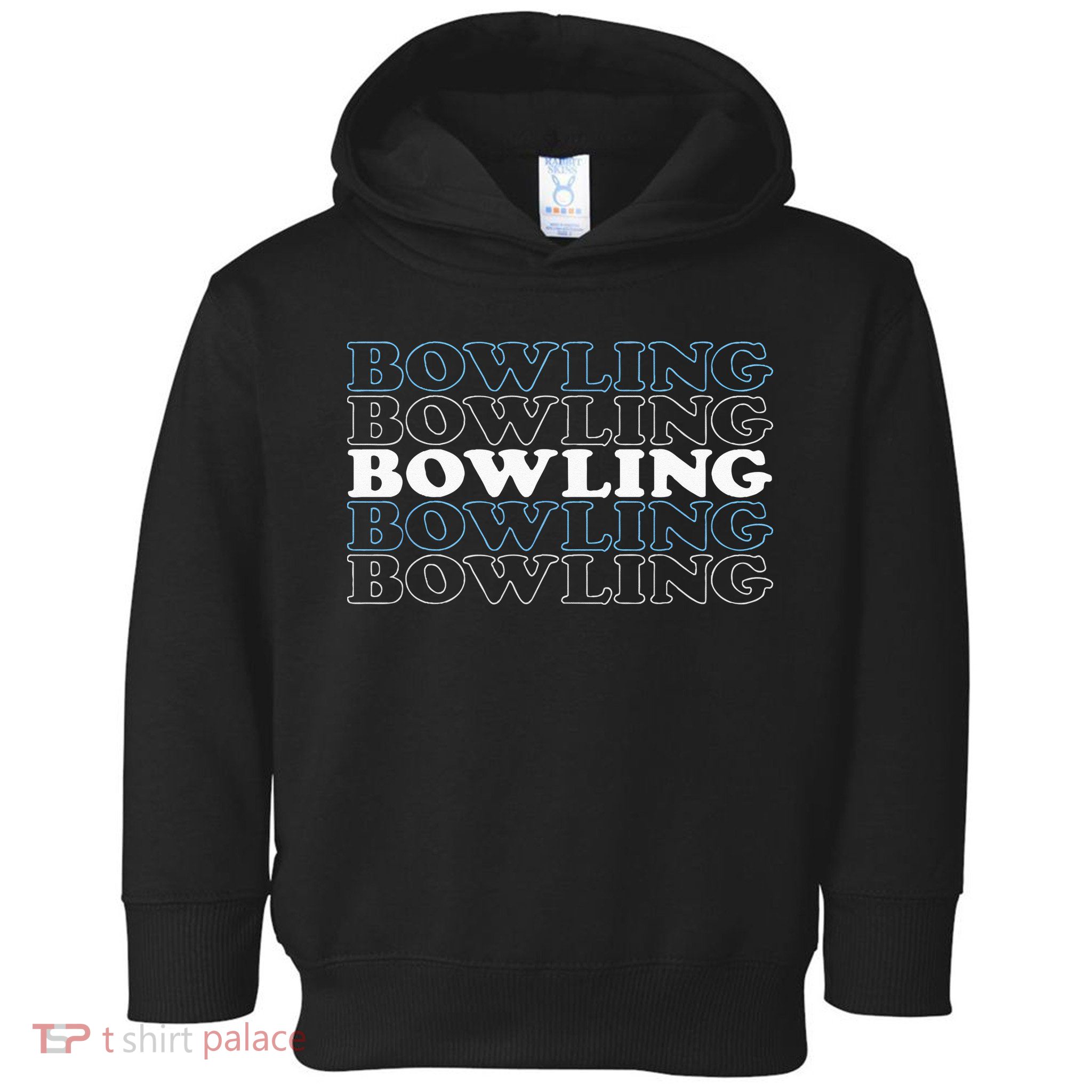 Bowling Gift For Men Husband Or Dad Retro Bowling Text Toddler Hoodie