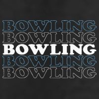 Bowling Gift For Men Husband Or Dad Retro Bowling Text Golf Towel