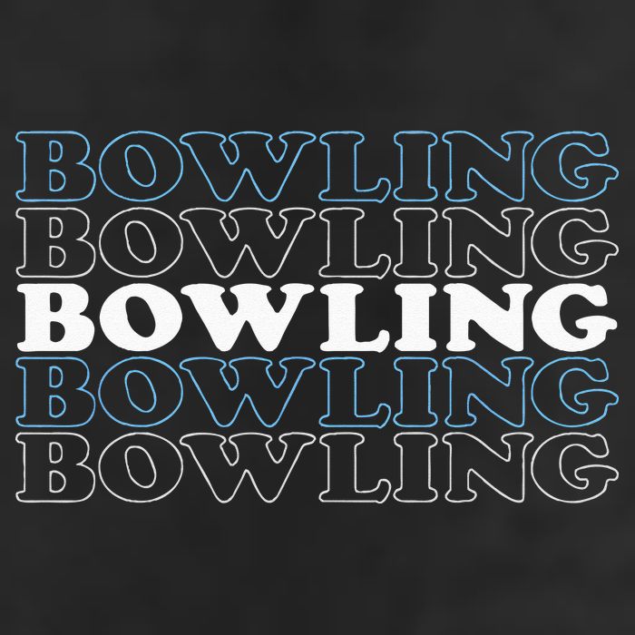 Bowling Gift For Men Husband Or Dad Retro Bowling Text Golf Towel