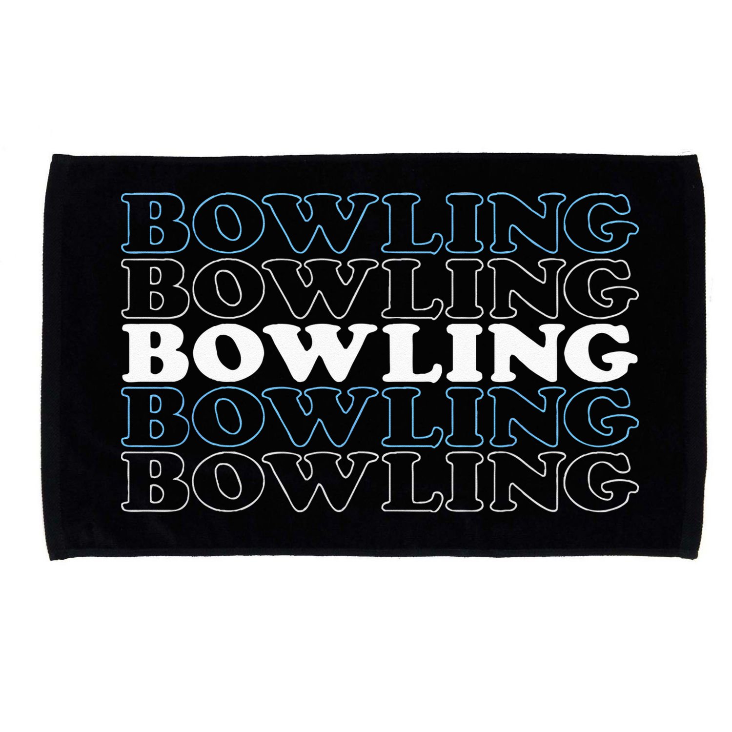 Bowling Gift For Men Husband Or Dad Retro Bowling Text Microfiber Hand Towel