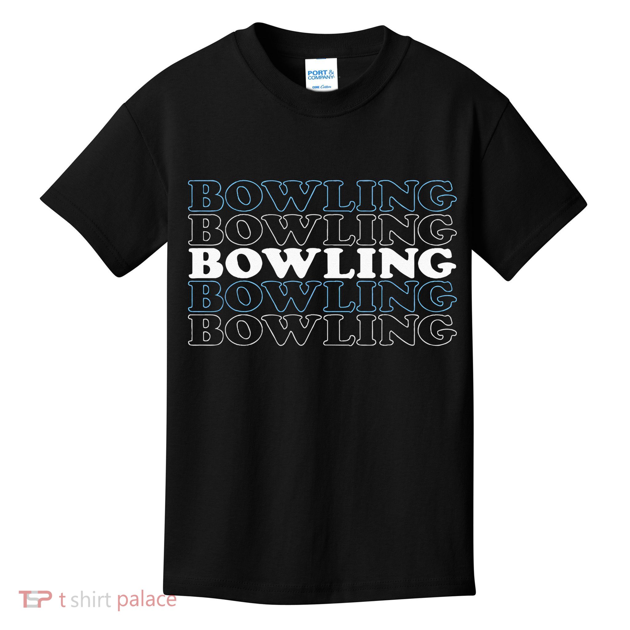 Bowling Gift For Men Husband Or Dad Retro Bowling Text Kids T-Shirt
