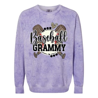 Baseball Grammy Funny Baseball Family Matching Colorblast Crewneck Sweatshirt