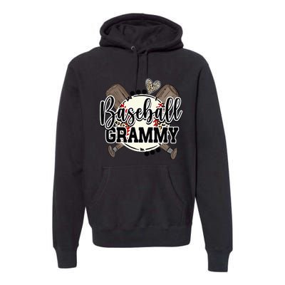 Baseball Grammy Funny Baseball Family Matching Premium Hoodie