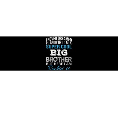 Brother Gift From Sister Funny Big Brother Birthday Bumper Sticker