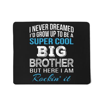 Brother Gift From Sister Funny Big Brother Birthday Mousepad