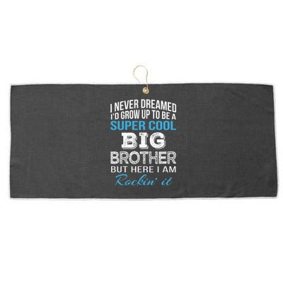 Brother Gift From Sister Funny Big Brother Birthday Large Microfiber Waffle Golf Towel