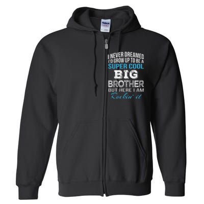 Brother Gift From Sister Funny Big Brother Birthday Full Zip Hoodie