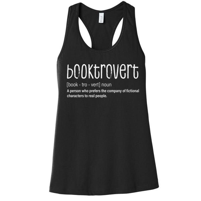 Booktrovert Gift For Librarian Women's Racerback Tank