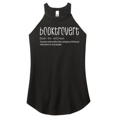 Booktrovert Gift For Librarian Women's Perfect Tri Rocker Tank