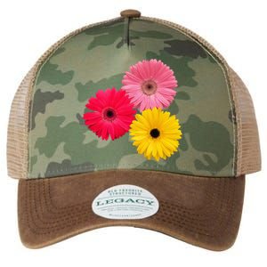 Blooming Gerbera Flower Daisies Gerberas Daisy Flowery Legacy Tie Dye Trucker Hat