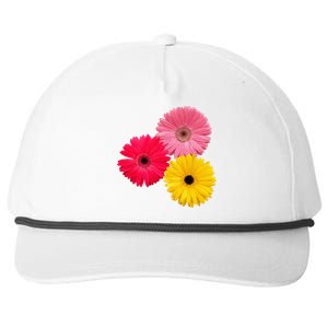 Blooming Gerbera Flower Daisies Gerberas Daisy Flowery Snapback Five-Panel Rope Hat