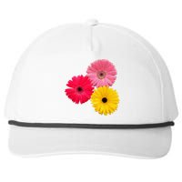 Blooming Gerbera Flower Daisies Gerberas Daisy Flowery Snapback Five-Panel Rope Hat