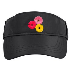 Blooming Gerbera Flower Daisies Gerberas Daisy Flowery Adult Drive Performance Visor