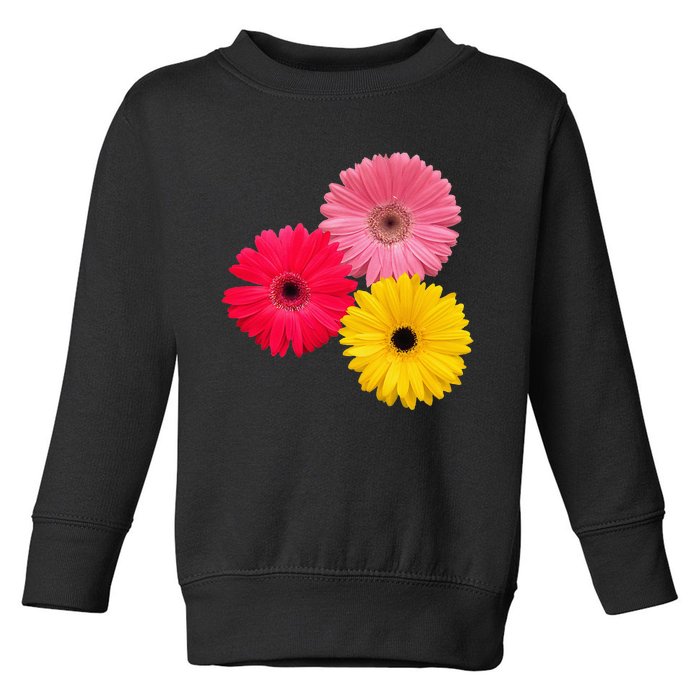 Blooming Gerbera Flower Daisies Gerberas Daisy Flowery Toddler Sweatshirt