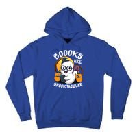 Boooks Ghost Funny Halloween Teacher Book Library Reading Meaningful Gift Tall Hoodie