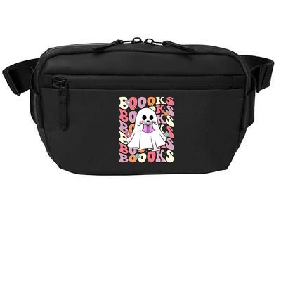 Boooks Ghost Groovy Book Reading Halloween Teacher Gift Crossbody Pack