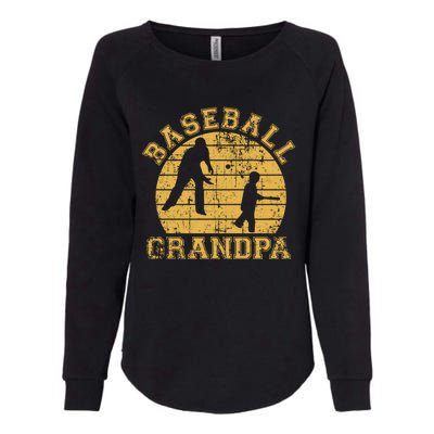 Baseball Grandpa Grandfather Grandson Proud Papa Dad Sports Gift Womens California Wash Sweatshirt