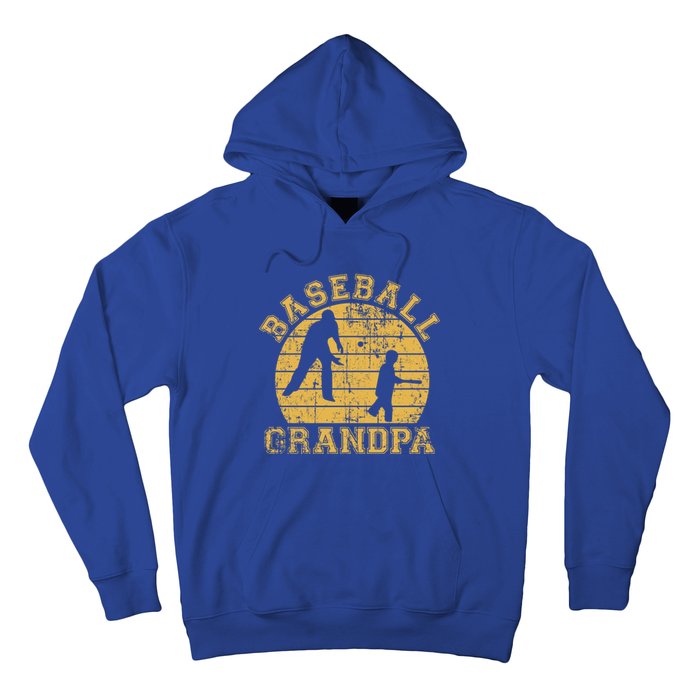 Baseball Grandpa Grandfather Grandson Proud Papa Dad Sports Gift Hoodie