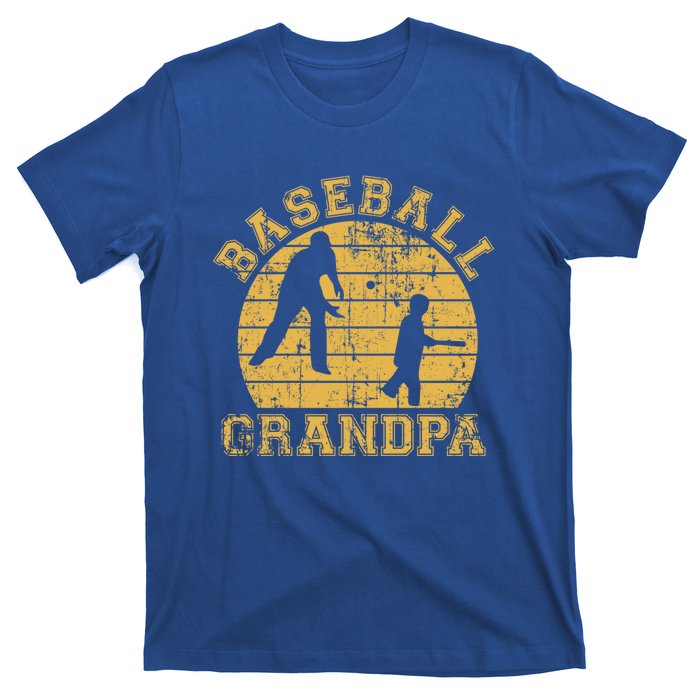 Baseball Grandpa Grandfather Grandson Proud Papa Dad Sports Gift T-Shirt