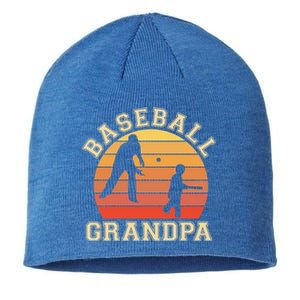 Baseball Grandpa Grandfather Grandson Proud Papa Dad Sports Gift Sustainable Beanie