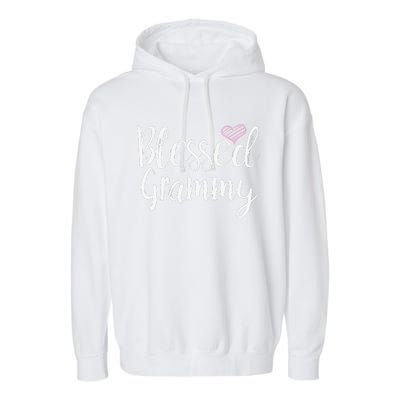 Blessed Grammy Grandma Gifts Garment-Dyed Fleece Hoodie