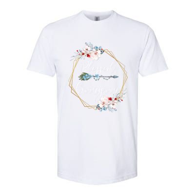 Blessed Grangran Grandma Gift Softstyle® CVC T-Shirt