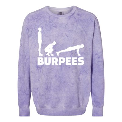 Burpees Great Gift Colorblast Crewneck Sweatshirt