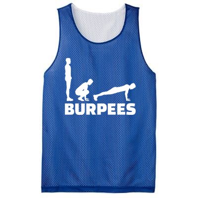 Burpees Great Gift Mesh Reversible Basketball Jersey Tank