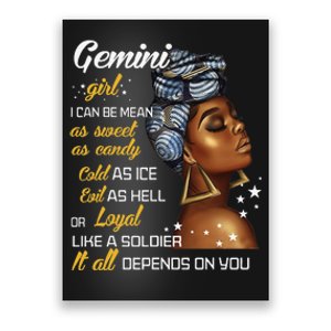 Birthday Gift Gemini May or June Wo Poster