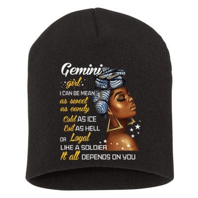 Birthday Gift Gemini May or June Wo Short Acrylic Beanie