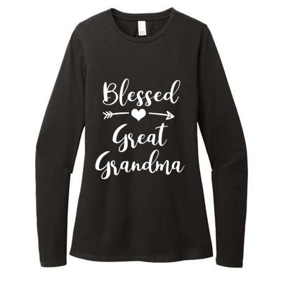 Blessed Great Grandma Heart And Arrow Great Grandma Funny Gift Womens CVC Long Sleeve Shirt