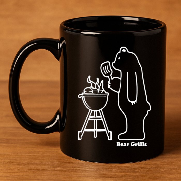 Bear Grills Grylls 11oz C Handle Ceramic Mug