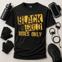 Black Gold Game Day Group For High School Football Cooling Performance Crew T-Shirt