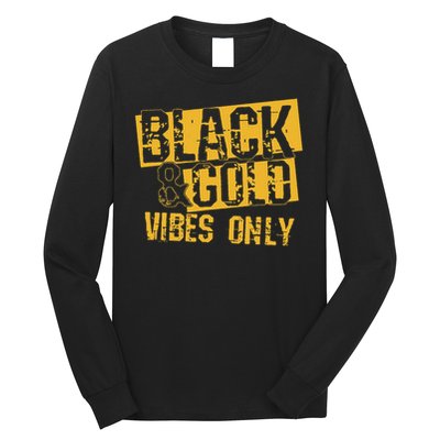 Black Gold Game Day Group For High School Football Long Sleeve Shirt