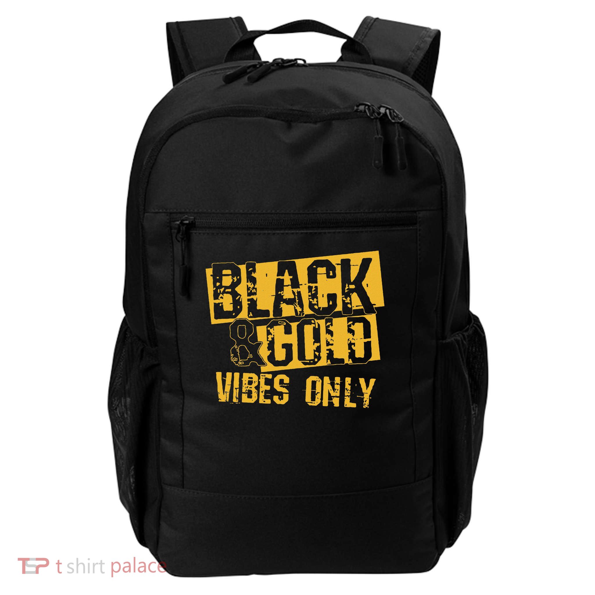 Black Gold Game Day Group For High School Football Backpack