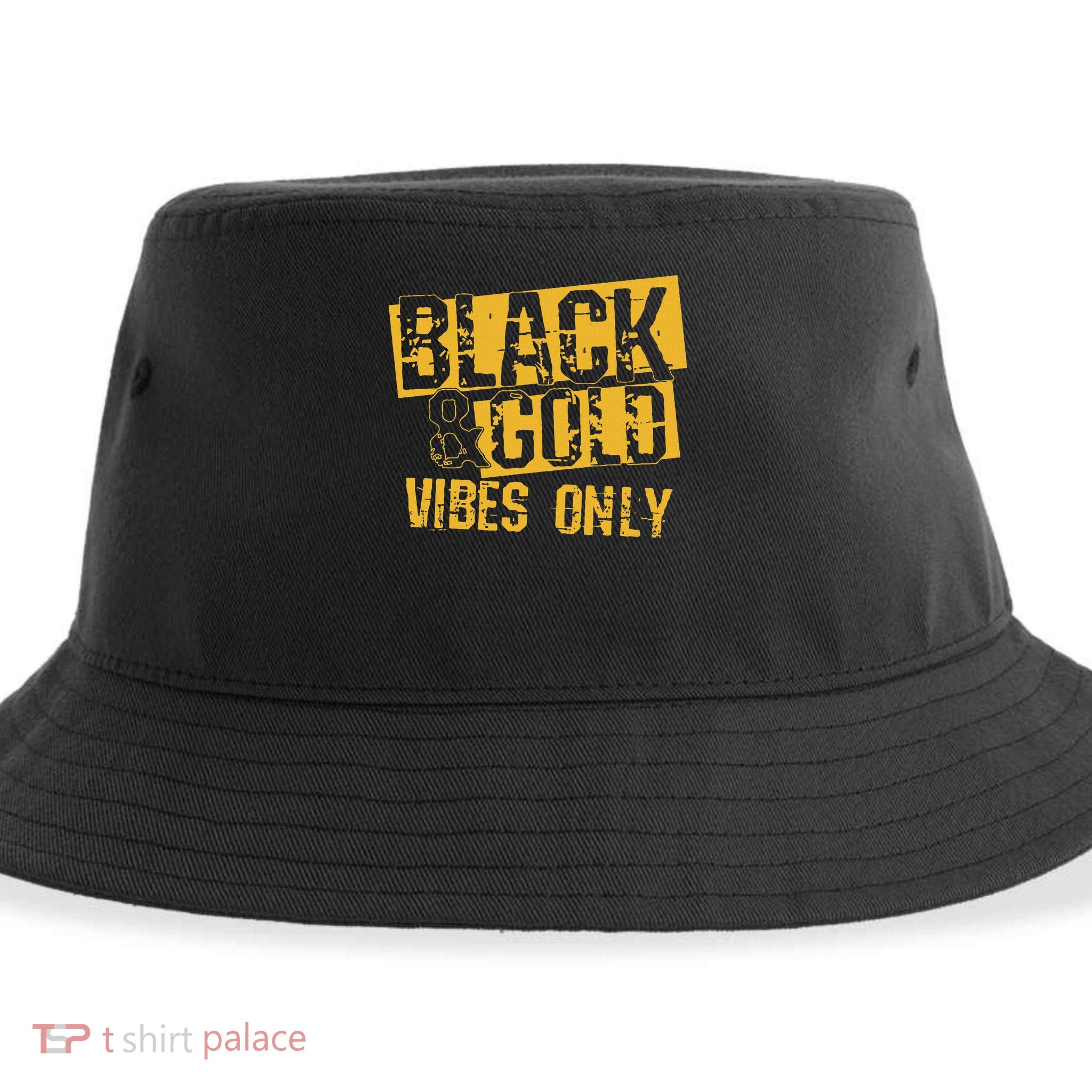 Black Gold Game Day Group For High School Football Sustainable Bucket Hat