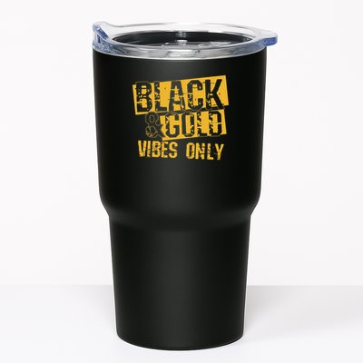 Black Gold Game Day Group For High School Football Tumbler