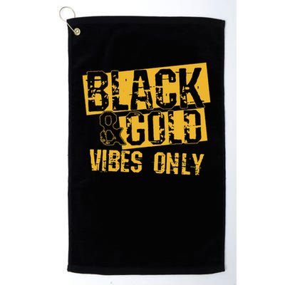 Black Gold Game Day Group For High School Football Golf Towel