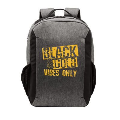 Black Gold Game Day Group For High School Football Vector Backpack