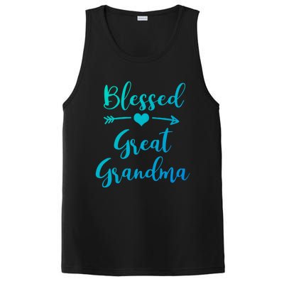 Blessed Great Grandma Heart And Arrow Great Grandma Funny Gift PosiCharge Competitor Tank