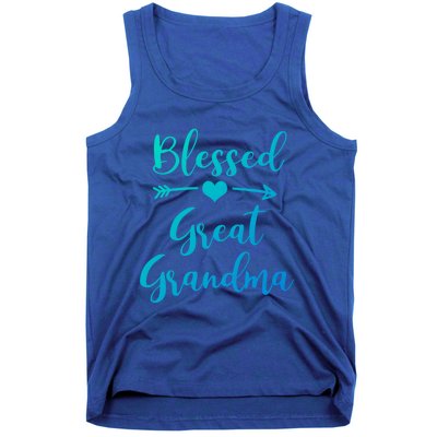 Blessed Great Grandma Heart And Arrow Great Grandma Funny Gift Tank Top