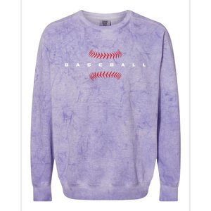 Baseball Great Gift Baseball Cute Gift Colorblast Crewneck Sweatshirt