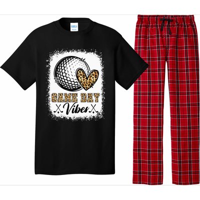 Bleached Golf Game Day Vibes Golf Mom Game Day Season Pajama Set