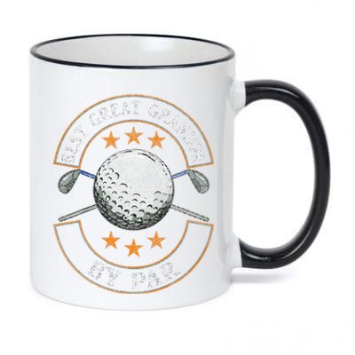 Best Great Grandpa By Par Golf Lover Sports Fathers Day Gift  11oz Black Color Changing Mug