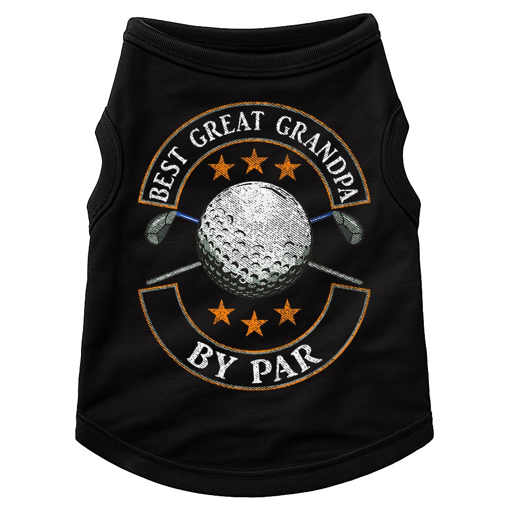 Best Great Grandpa By Par Golf Lover Sports Fathers Day Gift  Doggie Tank