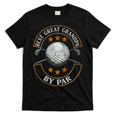 Best Great Grandpa By Par Golf Lover Sports Fathers Day Gift  T-Shirt