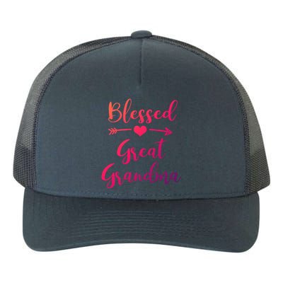 Blessed Great Grandma Heart And Arrow Great Grandma Funny Gift Yupoong Adult 5-Panel Trucker Hat