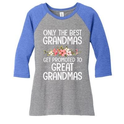 Best Great Grandma Art For Grandma Wo Great Grandmother  Women's Tri-Blend 3/4-Sleeve Raglan Shirt